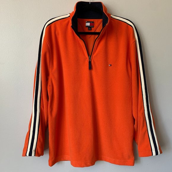 🇲🇨 Tommy Hilfiger Quarter Zip Retro Sweater - Picture 1 of 4